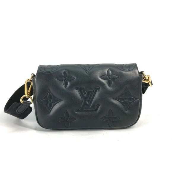 LOUIS VUITTON M81398 Monogram bubblegram wallet strap Crossbody Clutch 2WAY Bag - Picture 2 of 16